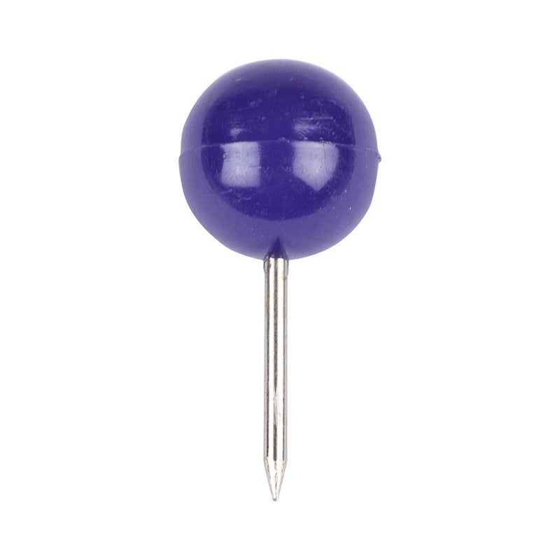 JAM PAPER Colorful Push Pins - Round Head Map Thumb Tacks - Purple Pushpins - 100/Pack - Image 4